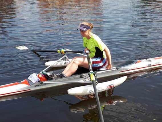 Lucy Radley is rowing from Boston to Lincoln and back.