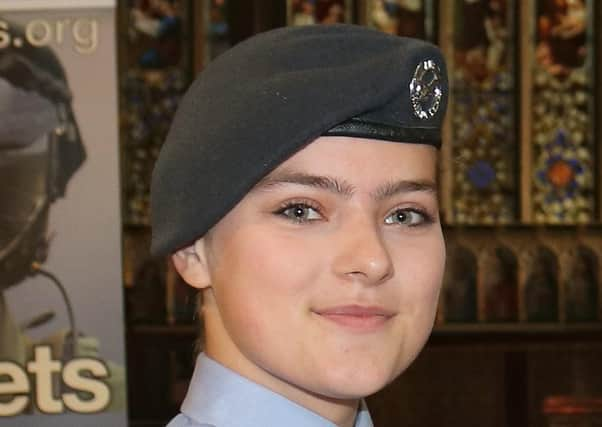 Singer Sgt Lauren Griffen-Edmondson, of 2160 Sleaford Squadron.