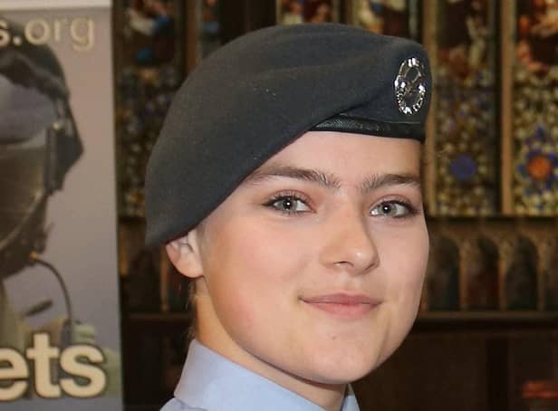 Singer Sgt Lauren Griffen-Edmondson, of 2160 Sleaford Squadron.