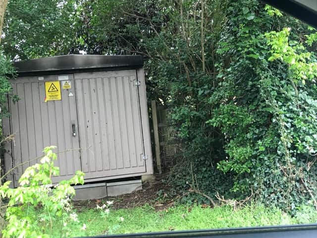 The substation on Gorse Hill Lane, Caythorpe.