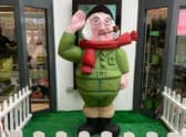 Sgt Jolly on parade at the Hildreds Shopping Centre in Skegness.