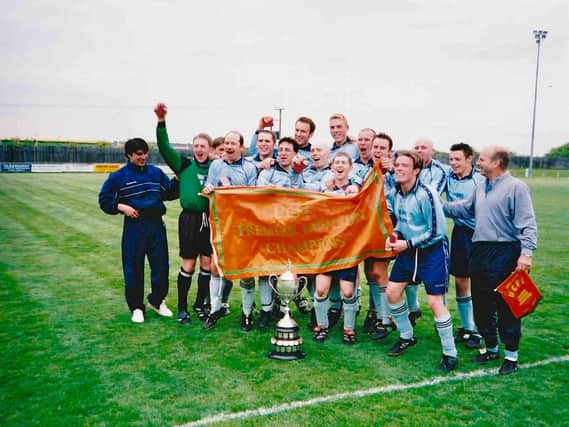 They did it! The Poachers celebrate. Photo: Andy Sandall