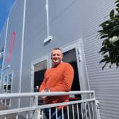 Butlin's new resort director Alex Saul outside the new Studio 36.