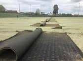 Contractors started to rip up the old pitch surface on Monday (May 17).