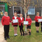 Pupils at Hawthorn Primary School, Boston, have been helping Gleeson Homes with a housing project.