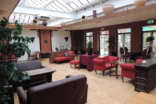 A small function room has been converted into extra seating for drinks and dining customers at the Carre Arms Hotel, to enable social distancing. EMN-210517-171839001