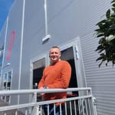 New resort director at Butlin's in Skegness, Alex Saul, outside the new Studio 36 theatre.