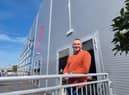 New resort director at Butlin's in Skegness, Alex Saul, outside the new Studio 36 theatre.
