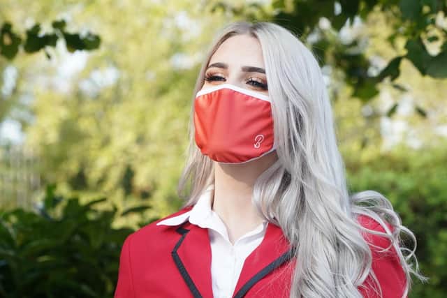 Redcoats now have distinctive red facemasks as part of their uniform.