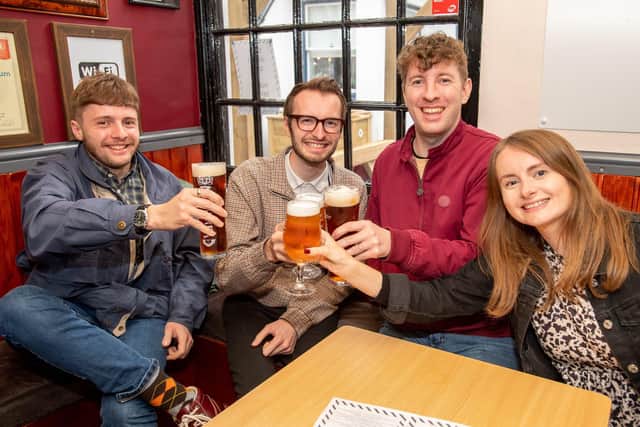 Customers enjoying food and drink at pubs and restaurants in Louth. (All photos: John Aron).