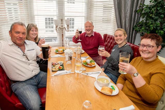 Customers enjoying food and drink at pubs and restaurants in Louth. (All photos: John Aron).