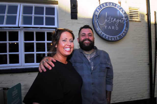 Hollie and Ryan Blankley, owners of the Watergate Yard in Sleaford. EMN-210524-190632001