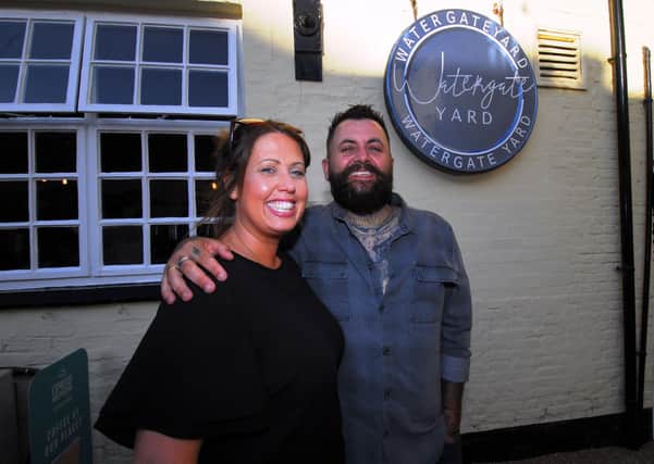 Hollie and Ryan Blankley, owners of the Watergate Yard in Sleaford. EMN-210524-190632001