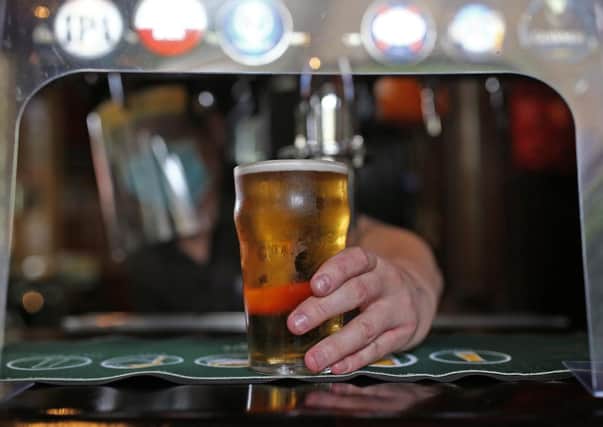 Punters couldn't wait to get a pint in their local pub