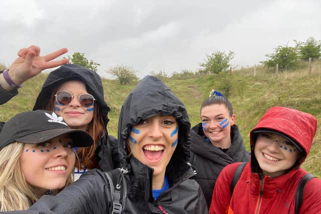 Keeping in good spirits along the way - the Miles for Minds team.