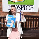 Hospice Hero Pattie Chapman is pictured with her hero medal.