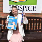Hospice Hero Pattie Chapman is pictured with her hero medal.