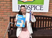 Hospice Hero Pattie Chapman is pictured with her hero medal.
