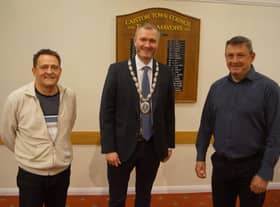 From left: Town Clerk Carl Thomas, Caistor Mayor Jon Wright and deputy mayor Steve Critten EMN-210521-071133001