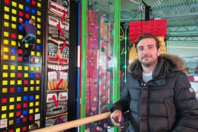 Managing director director Edward Mellors checks out the new Click 'n Climb at Skegness Pier.