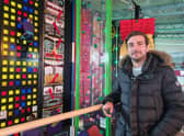 Managing director director Edward Mellors checks out the new Click 'n Climb at Skegness Pier.