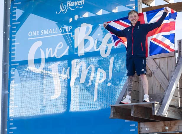 Olympic gymnast Nile Wilson has officially opened a new adventure village in Mablethorpe.