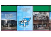 Part of the Boston Monopoly board
