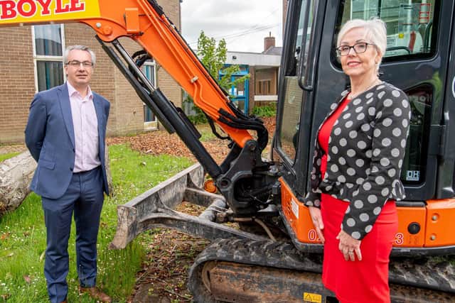 Simon Telfer and Claire Foster.