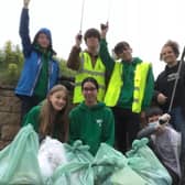 In the bags - rubbish collected from the beach during the Skegness effort in the Million Mile Clean.