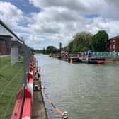 Environment Agency's Fosse Bank defence works.. Photo: Environment Agency