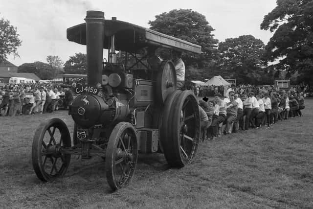 A scene from the eighth annual Traction Engine Rally in 1971.
