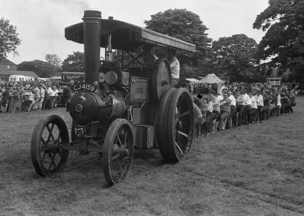 A scene from the eighth annual Traction Engine Rally in 1971.