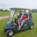 Wayne Burgess and Michael Nadolny are also members of Coastfield's Mablethorpe golf course and said it was great to be back.