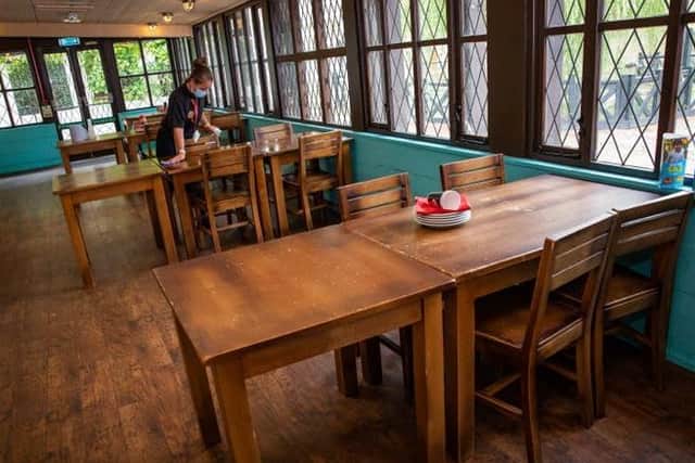 North East Lincolnshire customers were happy to pick up the bill last week, figures suggest, as spending in restaurants rose when diners were allowed indoors.