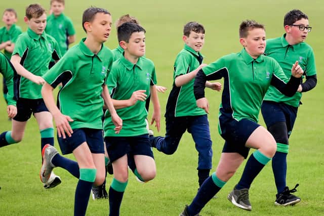 Students take part in outdoor PE to promote better fitness