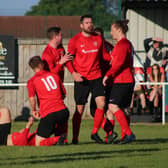 Tetney celebrate. Photo: Oliver Atkin