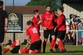 Tetney celebrate. Photo: Oliver Atkin