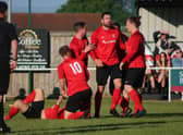 Tetney celebrate. Photo: Oliver Atkin