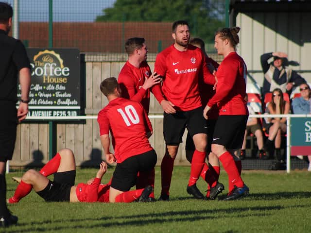 Tetney celebrate. Photo: Oliver Atkin