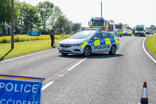 Marsh Lane was closed for three hours following an accident.