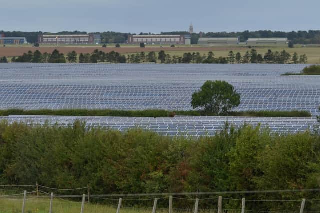 A solar farm, similar to this one at North Rauceby, is planned for land between Walcot, Newton and Pickworth. EMN-210315-155925001