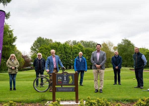 The launch of the bike donation site.