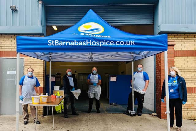 St Barnabas Hospice's recent donation drive.