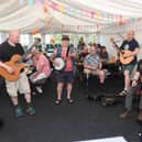 Micky McNulty and Friends at the Waggon and Horses fundraiser. Photo: