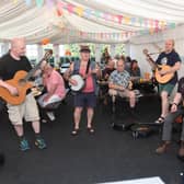 Micky McNulty and Friends at the Waggon and Horses fundraiser. Photo: