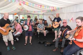 Micky McNulty and Friends at the Waggon and Horses fundraiser. Photo: