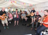 Micky McNulty and Friends at the Waggon and Horses fundraiser. Photo: