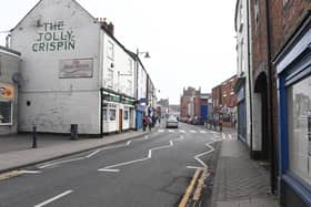 The section of West Street that would have been closed under the plans. Library image.