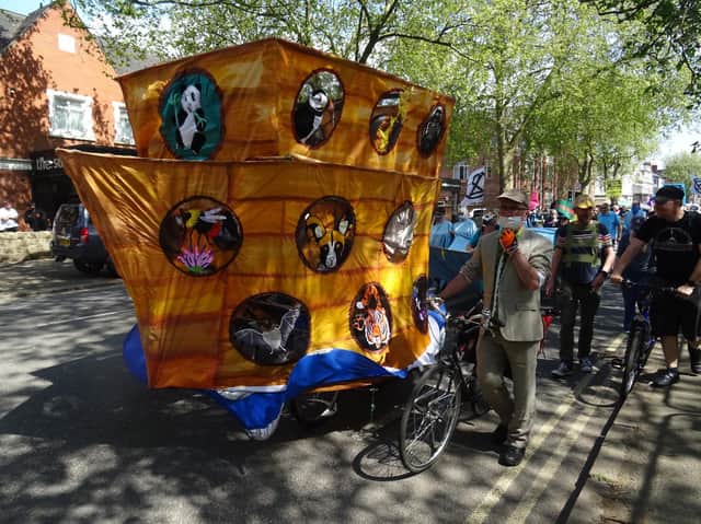 A Carnival Parade organised by XR in Derby.