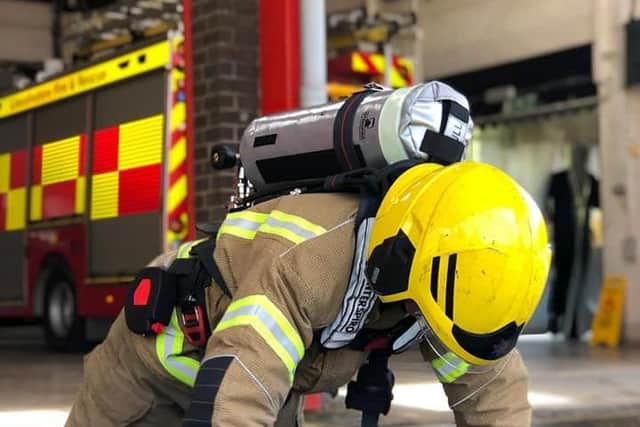 For his last day Simon wore full kit and breathing apparatus.